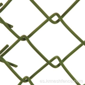 Paneles de valla de eslabones de cadena de plástico de calibre 9 6x10